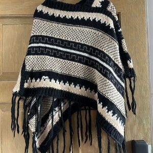 Knitted poncho